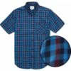 Ben Sherman Mens Big Size Gingham Over Check Cotton Button Down Collar Short Sleeve Shirt -Ben Sherman Store ben sherman mens big size gingham over check cotton button down collar short sleeve shirt p2638 211979 image