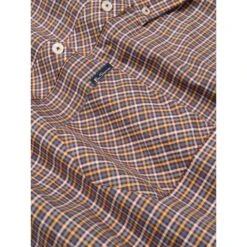 Ben Sherman Mens Big Size Mini Gingham Check Button Down Collar Cotton Short Sleeve Shirt -Ben Sherman Store ben sherman mens big size mini gingham check button down collar cotton short sleeve shirt p2639 211914 image