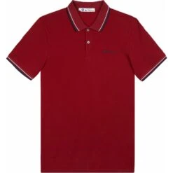 Ben Sherman Mens Big Size Organic Cotton Signature Fashion Polo Shirt