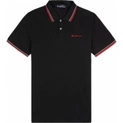 Ben Sherman Mens Big Size Organic Cotton Signature Polo Shirt