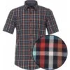 Casa Moda Mens Big Size Casual Fit Multi Colour Mini Check Short Sleeve Shirt -Ben Sherman Store casa moda mens big size casual fit multi colour mini check short sleeve shirt p3042 239384 image
