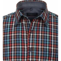 Casa Moda Mens Big Size Casual Fit Multi Colour Mini Check Short Sleeve Shirt -Ben Sherman Store casa moda mens big size casual fit multi colour mini check short sleeve shirt p3042 239525 image