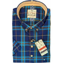 Dario Beltran Mens Big Size Button Down Collar Check Casual Short Sleeve Shirt -Ben Sherman Store dario beltran mens big size button down collar check casual short sleeve shirt p3036 239622 image