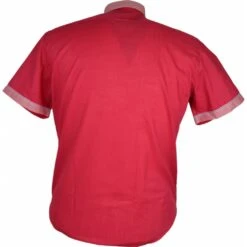 Dario Beltran Mens Big Size Cotton Button Down Contrast Collar Short Sleeve Shirt -Ben Sherman Store dario beltran mens big size cotton button down contrast collar short sleeve shirt p2696 215638 image