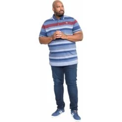 Duke Mens Big Size Knightsbridge Multi Stripe Cotton Polo -Ben Sherman Store duke mens big size knightsbridge multi stripe cotton polo p2955 232434 image