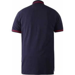 Ben Sherman Store -Ben Sherman Store duke mens big size sloane cotton pique short sleeve polo with collar and cuff trim p2907 228170 image