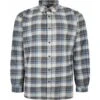 Espionage Mens Big Size Long Sleeve Brushed Cotton Check Shirt With Button Down Collar Curved Hemline And Single Chest Pocket -Ben Sherman Store espionage mens big size long sleeve brushed cotton check shirt with button down collar curved hemline and single chest pocket p2547 200924 image