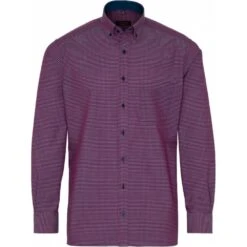 Eterna Mens Big Size Long Sleeve Formal Comfort Fit Poplin Red And Blue Checked Shirt -Ben Sherman Store eterna mens big size long sleeve formal comfort fit poplin red and blue checked shirt p2749 217494 image