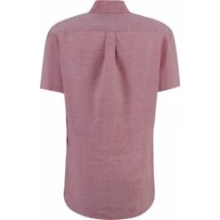 FYNCH-HATTON Fynch Hatton Mens Big Size Button Down Collar Pure Linen Casual Short Sleeve Shirt -Ben Sherman Store fynch hatton mens big size button down collar pure linen casual short sleeve shirt p2988 236195 image