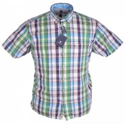 Hatico Seersucker Chequered Short Sleeve Shirt -Ben Sherman Store hatico seersucker chequered short sleeve shirt p2153 171381 image