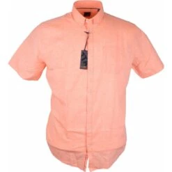 J T Ascott Mens Big Size Cotton Linen Casual Button Down Collar Short Sleeve Shirt -Ben Sherman Store j t ascott mens big size cotton linen casual button down collar short sleeve shirt p2458 196759 image