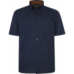 Kam Mens Big Size Dobby Print Short Sleeve Shirt Chest Pocket Button Down Collar -Ben Sherman Store kam mens big size dobby print short sleeve shirt chest pocket button down collar p2870 226395 image