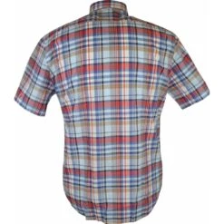 Kings Road Mens Big Size Check Casual Cotton Short Sleeve Shirt -Ben Sherman Store kings road mens big size check casual cotton short sleeve shirt p3117 243375 image