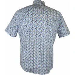 Kings Road Mens Big Size Geometric Print Casual Short Sleeve Shirt -Ben Sherman Store kings road mens big size geometric print casual short sleeve shirt p3118 243279 image