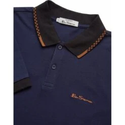 Ben Sherman Store -Ben Sherman Store mens big size ben sherman block rib polo shirt p2800 221513 image