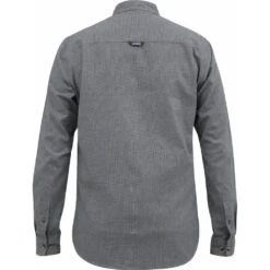 Mens Big Size Duke D555 Grandad Long Sleeve Shirt With Micro Dogtooth Check -Ben Sherman Store mens big size duke d555 grandad long sleeve shirt with micro dogtooth check p3235 248418 image