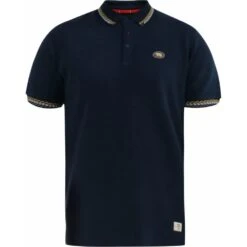 Mens Big Size Duke D555 Knitted Polo With Two Colour Tipping Ribbed Collar And Cuffs