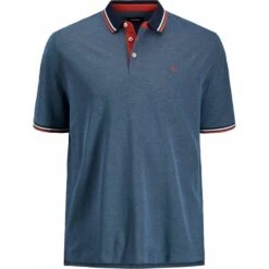 Mens Big Size Jack And Jones Pique Short Sleeve Polo
