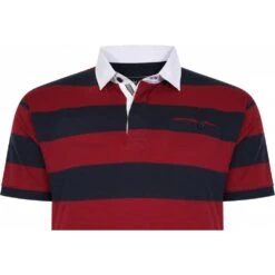 Mens Big Size Kam Stripe Rugby Short Sleeve Polo -Ben Sherman Store mens big size kam stripe rugby short sleeve polo p2807 221766 image