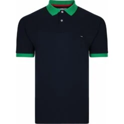 Mens Big Size Peter Gribby PJ22106 Short Sleeve Plain Pique Polo Shirt