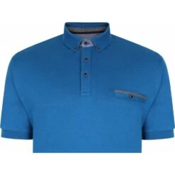 Mens Big Size Peter Gribby PJ22109 Plain Interlock Short Sleeve Polo Shirt -Ben Sherman Store mens big size peter gribby pj22109 plain interlock short sleeve polo shirt p2661 213457 image