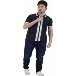 Mish Mash Mens Big Size Cotton Full Zip Polo Navy 12 Mish Mash Mens Big Size Cotton Full Zip Polo Navy -Ben Sherman Store mish mash mens big size cotton full zip polo navy p2403 192788 image
