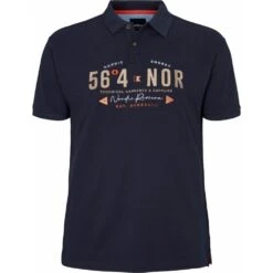 North 56 Mens Big Size Cotton Short Sleeve Polo With Embroidered Logo