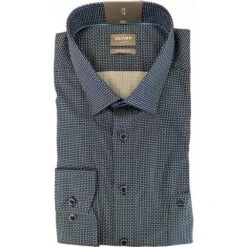 Olymp Mens Big Size Comfort Fit Egyptian Cotton Micro Square Pattern Long Seeve Formal Shirt -Ben Sherman Store olymp mens big size comfort fit egyptian cotton micro square pattern long seeve formal shirt p2979 235388 image