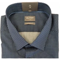 Olymp Mens Big Size Comfort Fit Egyptian Cotton Micro Square Pattern Long Seeve Formal Shirt -Ben Sherman Store olymp mens big size comfort fit egyptian cotton micro square pattern long seeve formal shirt p2979 235389 image
