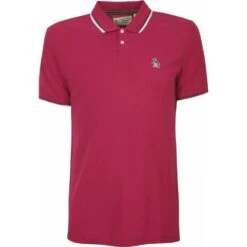 Penguin Mens Big Size Cotton Pique Polo With Collar And Cuff Contrast Edging