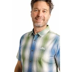 Weird Fish Mens Big Size Graph Check Cotton Casual Short Sleeve Shirt -Ben Sherman Store weird fish mens big size graph check cotton casual short sleeve shirt p3066 241568 image