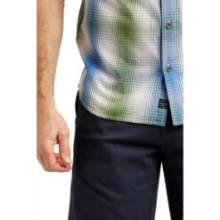 Weird Fish Mens Big Size Graph Check Cotton Casual Short Sleeve Shirt -Ben Sherman Store weird fish mens big size graph check cotton casual short sleeve shirt p3066 241569 image