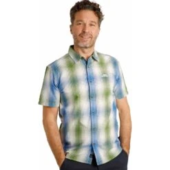 Weird Fish Mens Big Size Graph Check Cotton Casual Short Sleeve Shirt -Ben Sherman Store weird fish mens big size graph check cotton casual short sleeve shirt p3066 241570 image